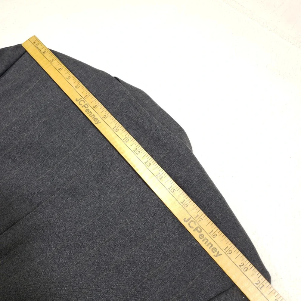 Pierre Balmain Blazer Mens 46 Reg Gray Pinstripe Suit Jacket Luxury Sport Coat